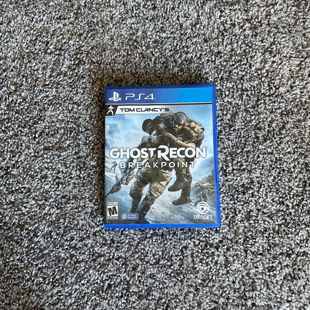 PS4 video game Tom clancy’s GhostRecon breakpoint